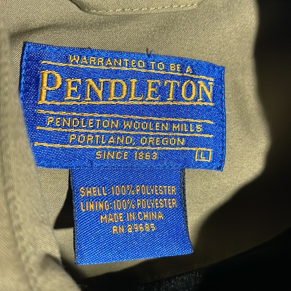 Pendleton Olive Bomber Jacket - Picture 9 of 16